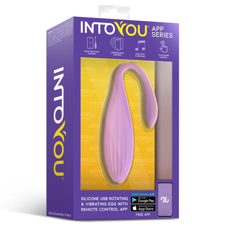 Huevo Vibrador con Bolas Internas con Rotación y APP USB INTOYOU APP SERIES