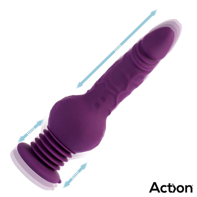 Vibrador Para mujer Con Potente Ventosa ACTION Booster con Thrusting Ultra Jet Thruster