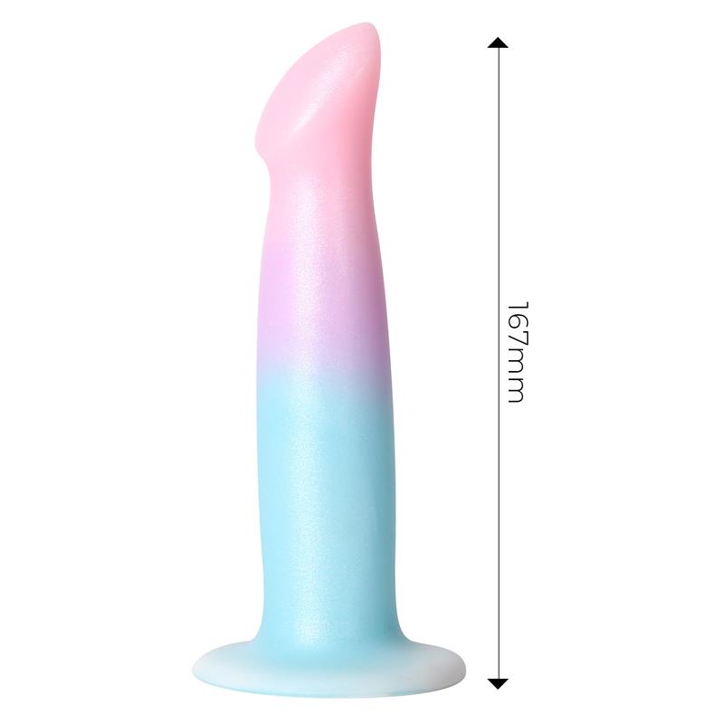 Dildo con Vibración y Ventosa Color Degradado 17 cm DILDOX BY ENGILY ROSS