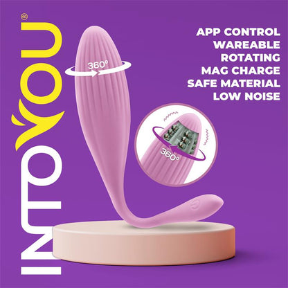 Huevo Vibrador con Bolas Internas con Rotación y APP USB INTOYOU APP SERIES