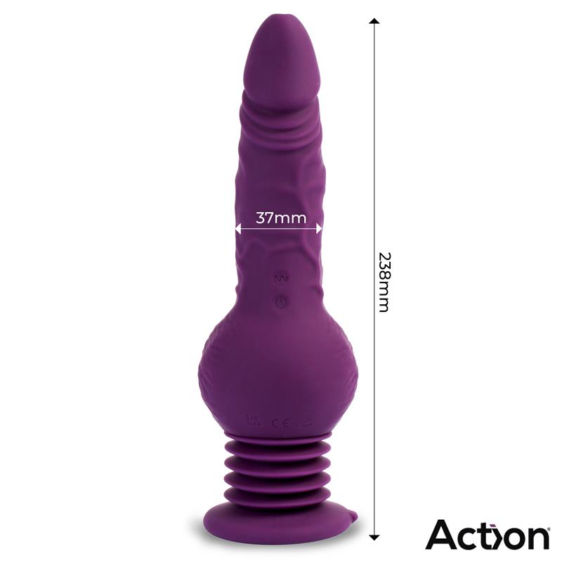 Vibrador Para mujer Con Potente Ventosa ACTION Booster con Thrusting Ultra Jet Thruster