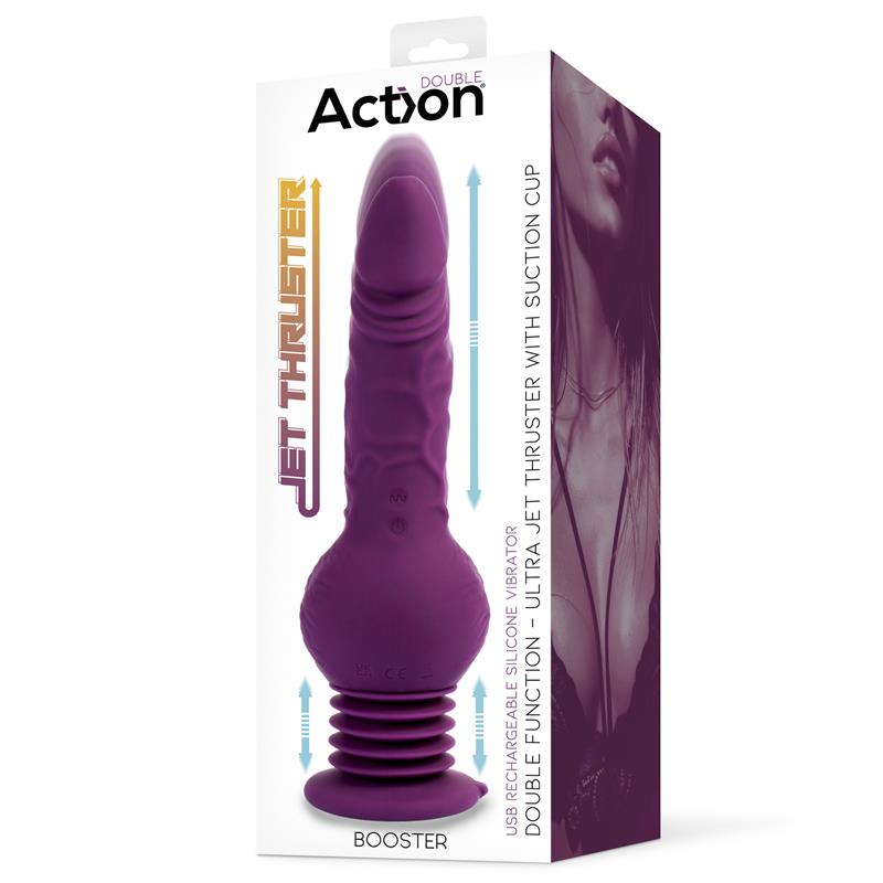 Vibrador Para mujer Con Potente Ventosa ACTION Booster con Thrusting Ultra Jet Thruster