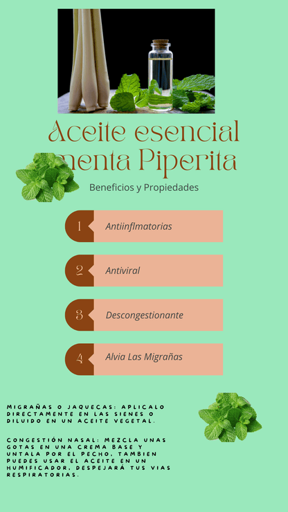 Aceite Esencial Menta Piperita Marnys