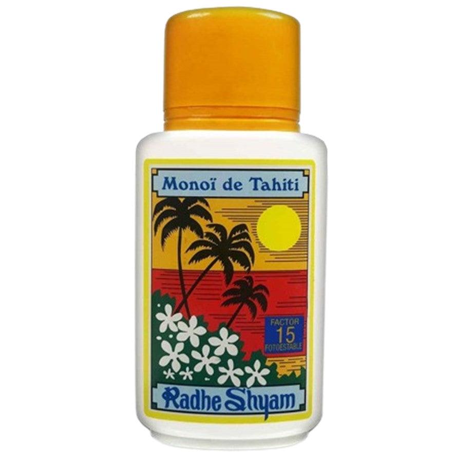 Aceite Protector Solar Monoi de Tahiti SPF15 Vegan 150ml Radhe Shyam - Quarto Secret