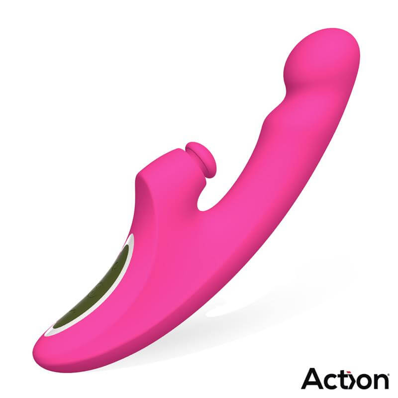 ACTION ENLES Vibrador Con BEATING BALL, THRUSTING Y FUNCIÓN DE CALOR - Estimulación Clítoris y Punto G