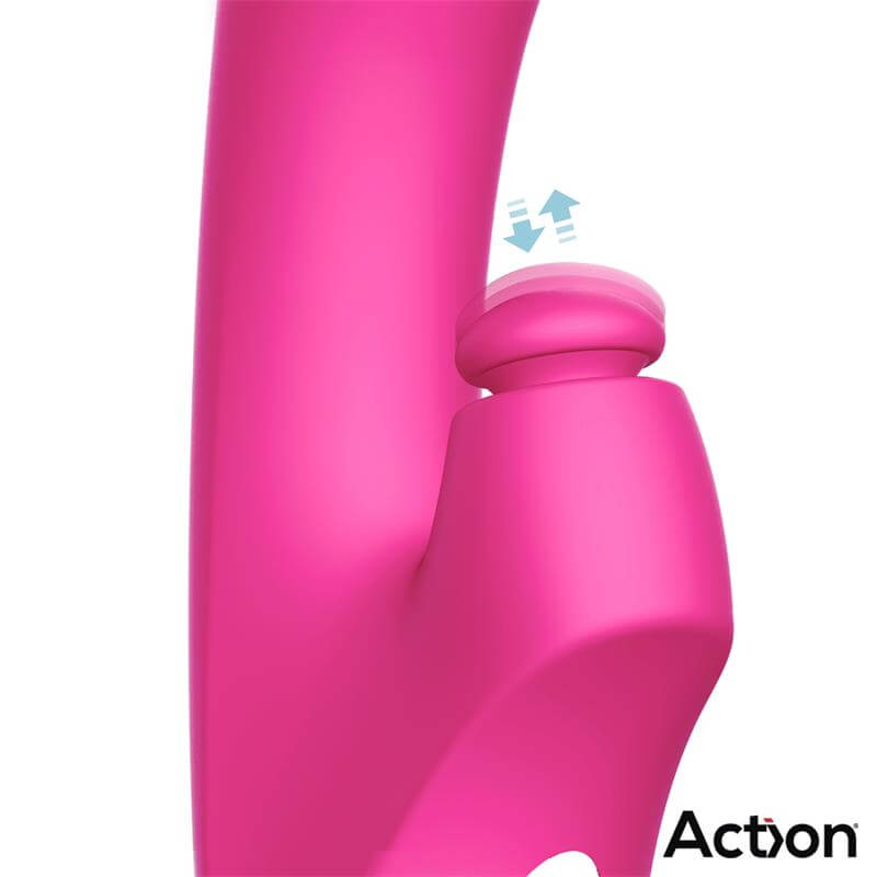 ACTION ENLES Vibrador Con BEATING BALL, THRUSTING Y FUNCIÓN DE CALOR - Estimulación Clítoris y Punto G