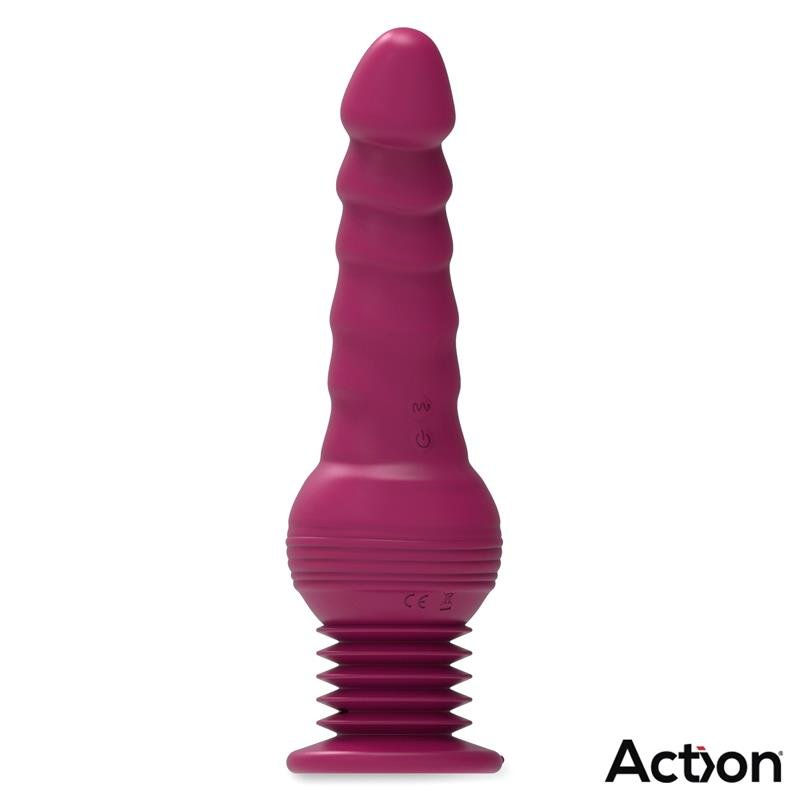 ACTION ROCKET Vibrador Thursting Ultra Jet Thruster Con Ventosa