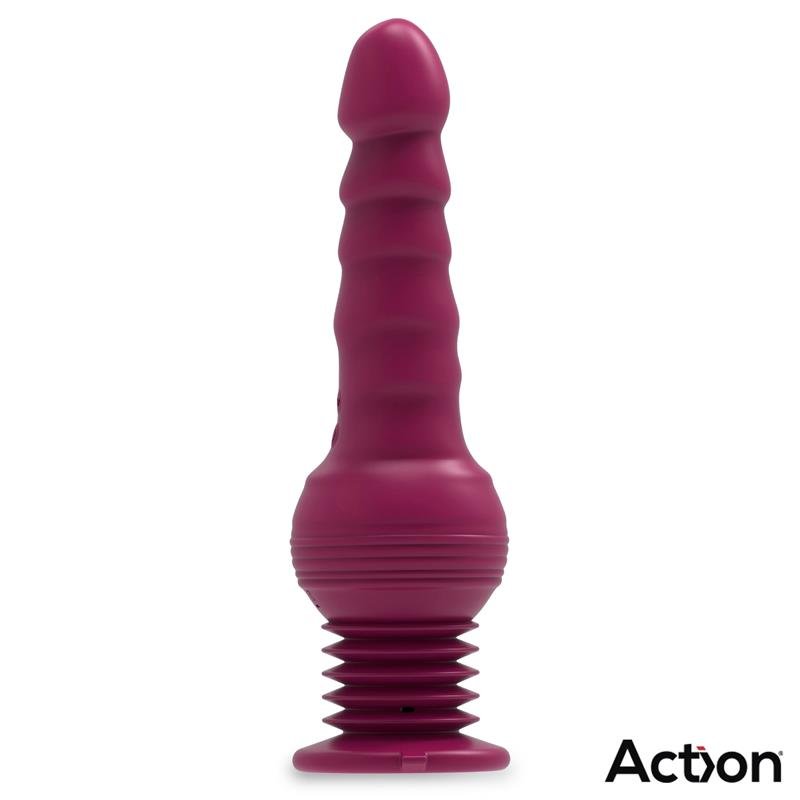ACTION ROCKET Vibrador Thursting Ultra Jet Thruster Con Ventosa