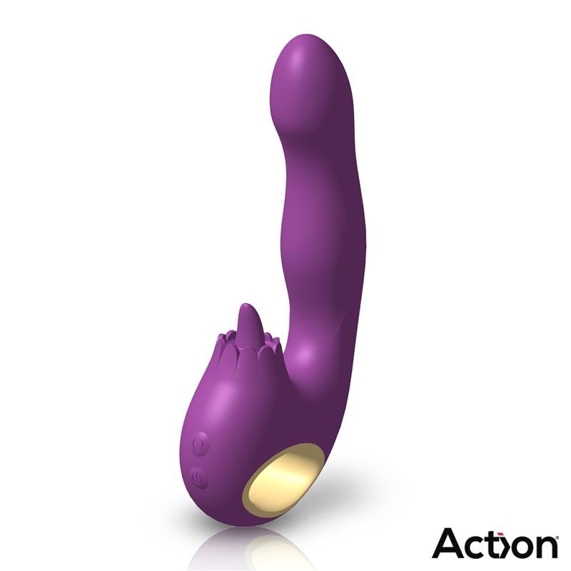 ACTION TOKA Vibrador con Oscilación 360º y Lengua Estimuladora