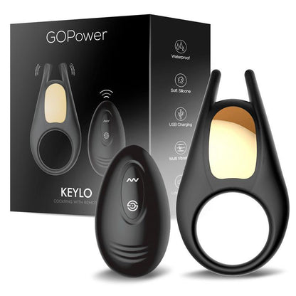 Anillo Para El Pene Con Control Remoto y Luces Led USB GOPOWER KEYLO