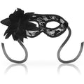 Antifaz Con Encaje y Flor Negro OHMAMA MASKS