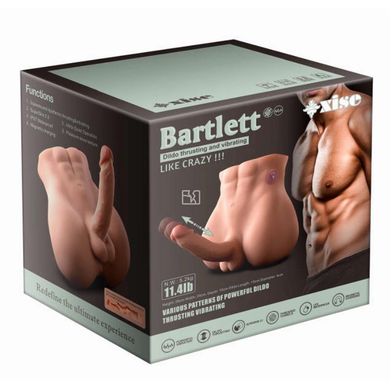 Masturbador con Vibración y movimiento Thrusting con pene y ano XISE Batlett