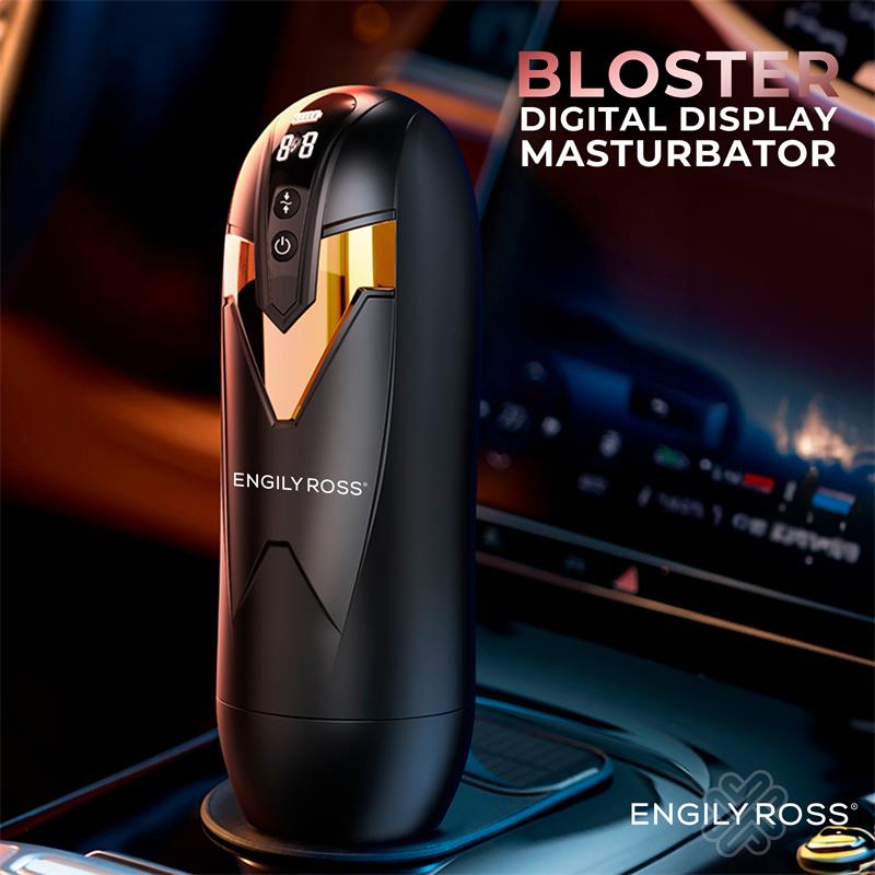 ENGILY ROSS Bloster, masturbador masculino automático con thrusting y 9 modos de vibración, recargable por USB.