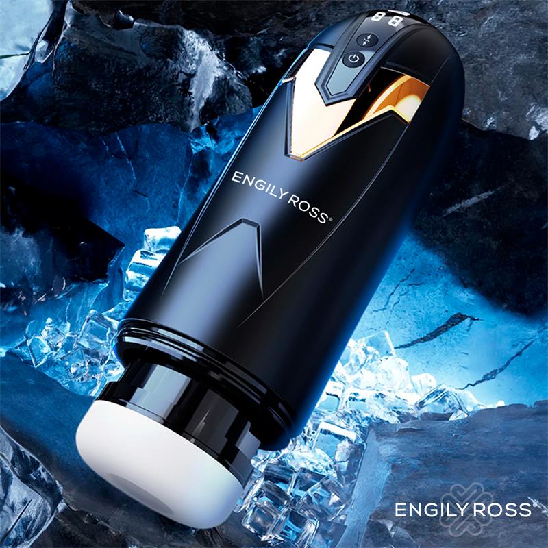 ENGILY ROSS Bloster, masturbador masculino automático con thrusting y 9 modos de vibración, recargable por USB.