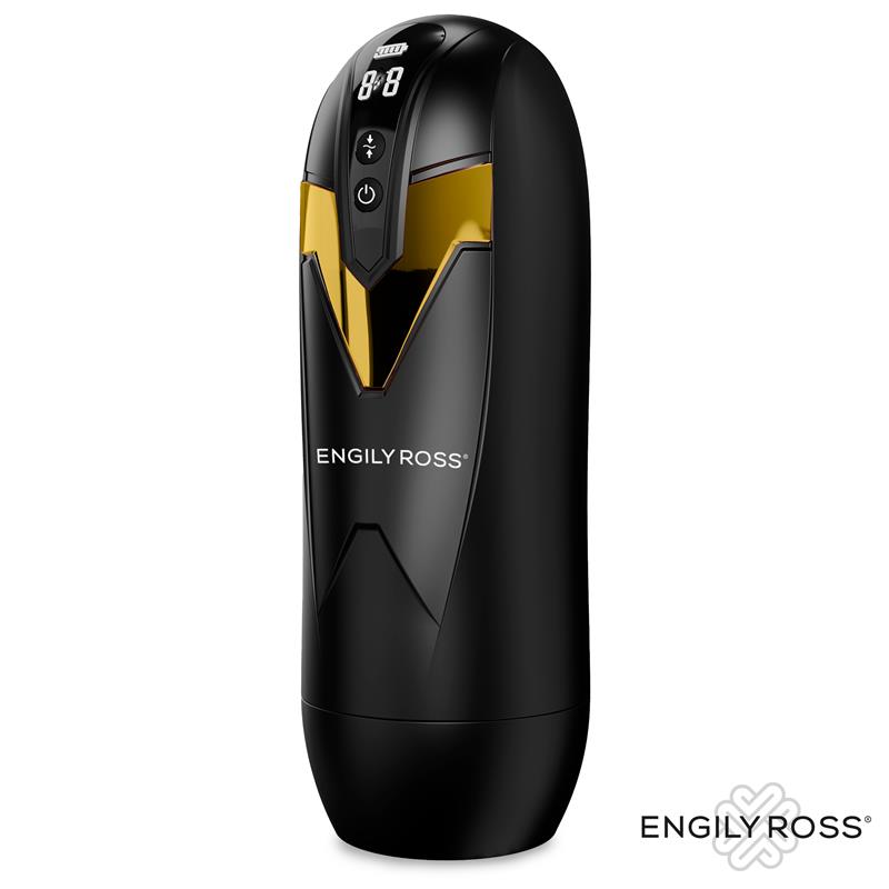 ENGILY ROSS Bloster, masturbador masculino automático con thrusting y 9 modos de vibración, recargable por USB.