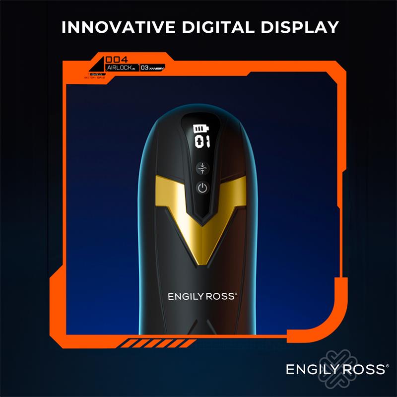 ENGILY ROSS Bloster, masturbador masculino automático con thrusting y 9 modos de vibración, recargable por USB.