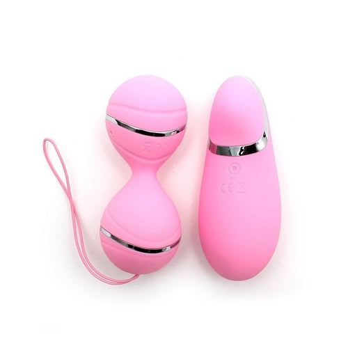 Bolas Kegel IBIZA ROSA con control remoto y función de vibración para fortalecer el suelo pélvico con estilo y placer.