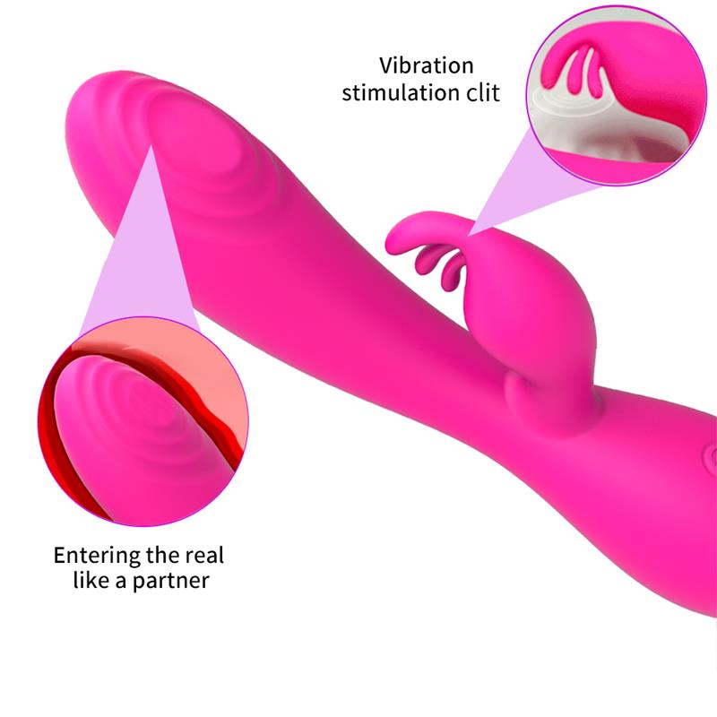 Conejito Vibrador Nalone Magic Stick Fucsia - Estimulación del Punto G y clítoris