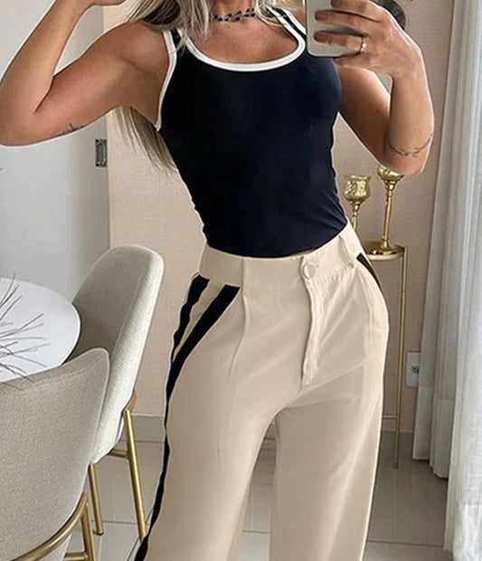 Conjunto Camiseta y Pantalón Con Bolsillos MARINA