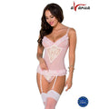 Corsé Con Tanga Rosa Sexy AVANUA SISI