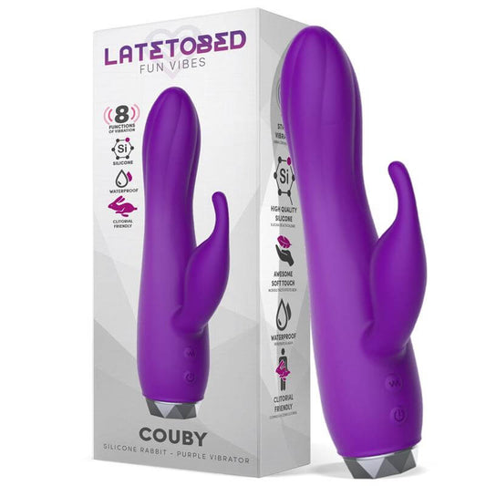 LATETOBED Couby Vibrador Femenino Conejito Silicona Purple