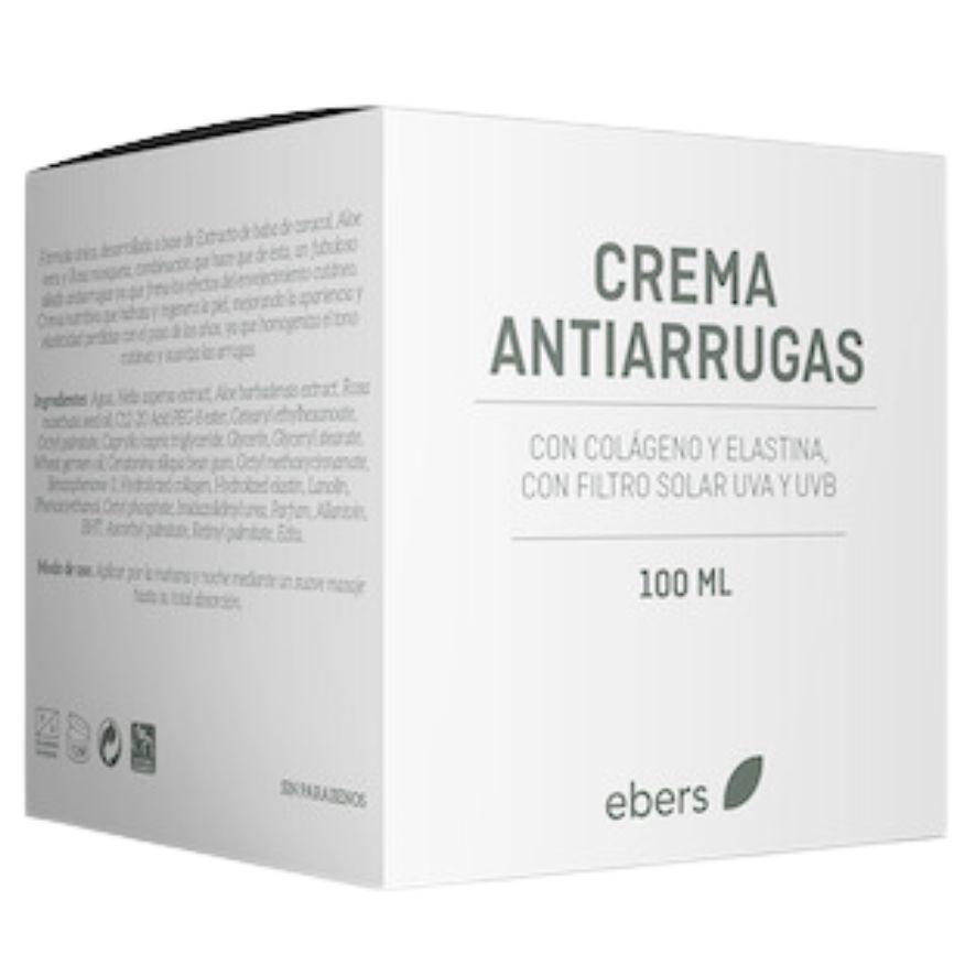 Crema Antiarrugas Rosa Mosqueta Aloe Baba Caracol 100ml Ebers