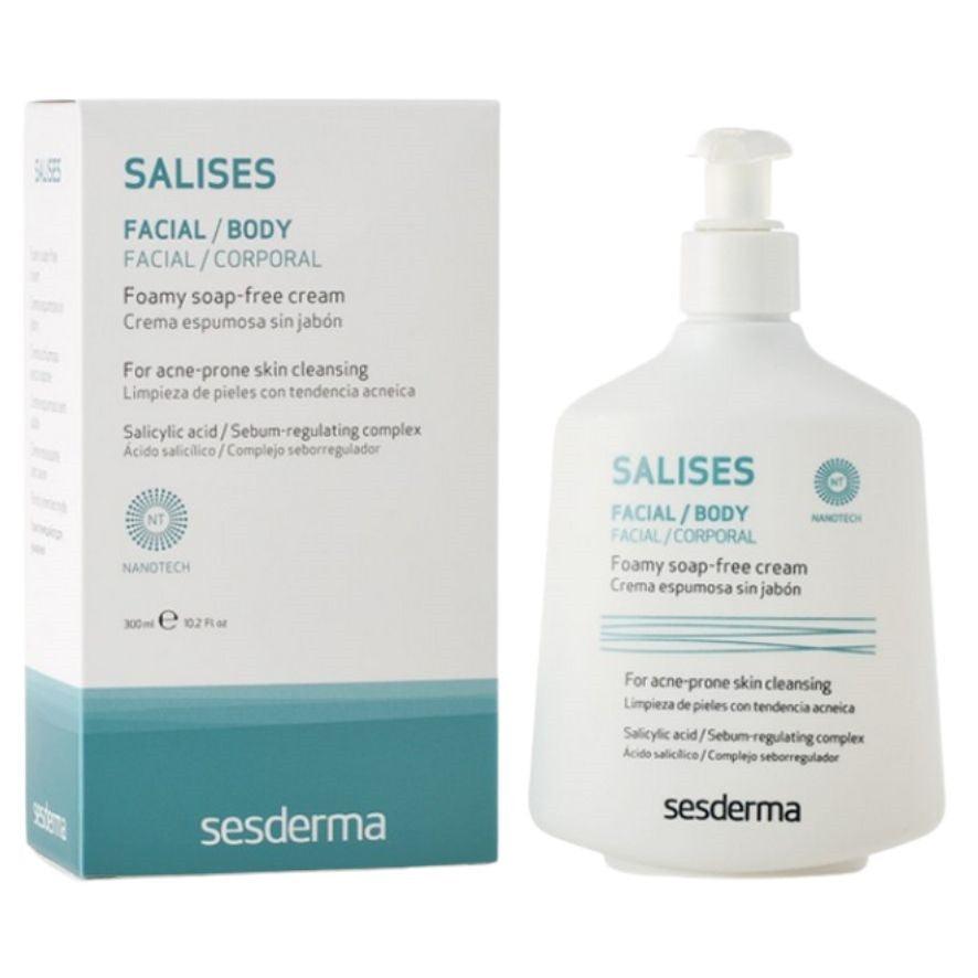 Crema Espumosa Sin Jabon Piel Acneica Salises 300ml Sesderma