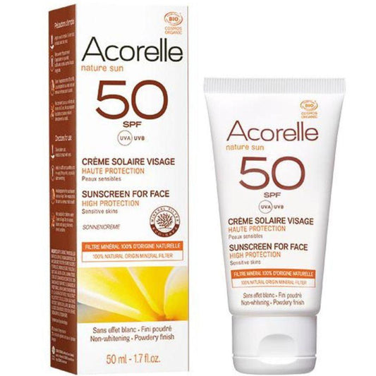 Crema Solar Facial SPF50 Alta Proteccion Bio 50ml Acorelle