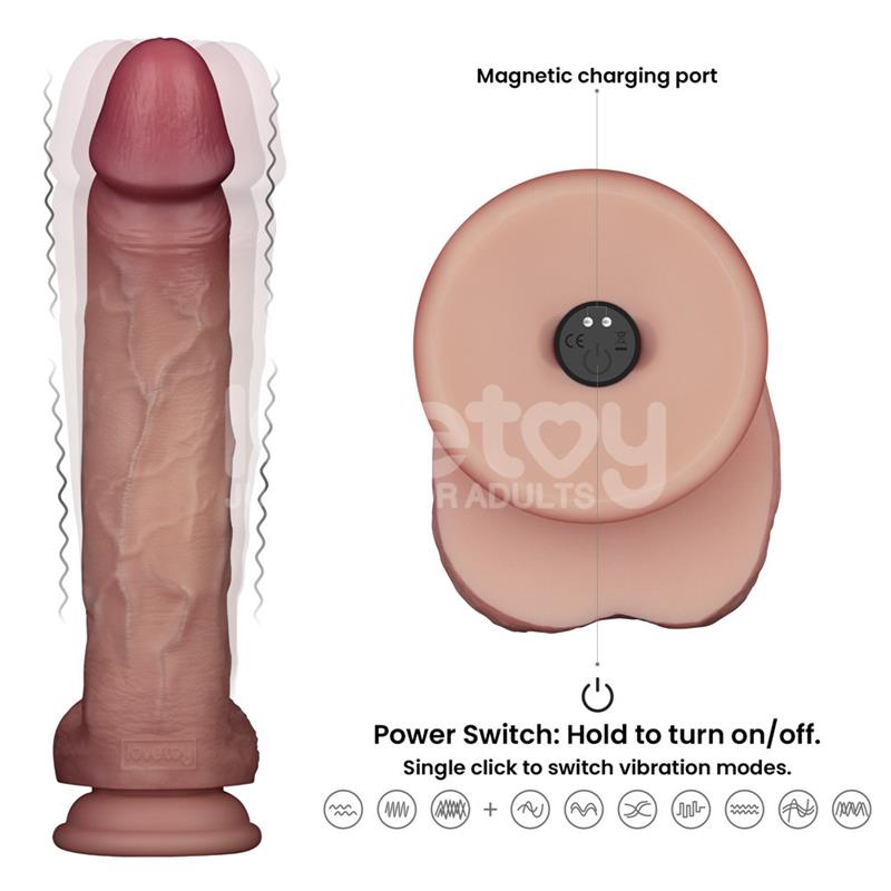 Dildo Realista con Vibración y Ventosa | LOVETOY