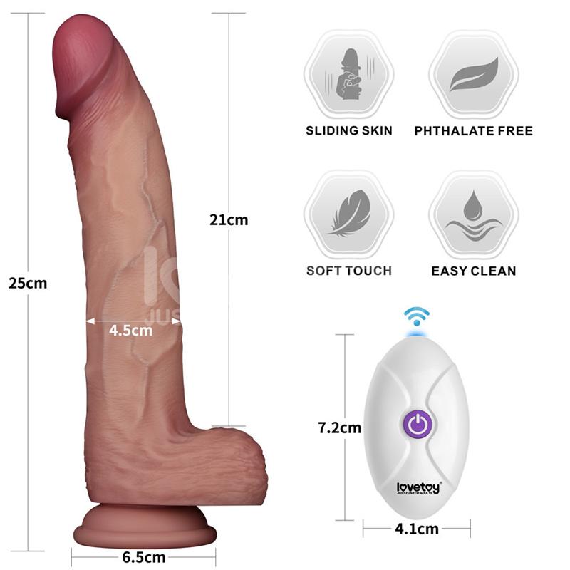 Dildo Realista con Vibración y Ventosa | LOVETOY