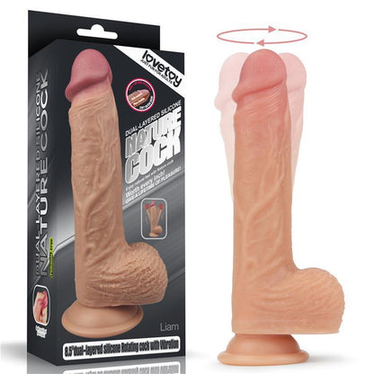 Dildo Con Vibración y Rotación LIAM NATURAL LOVETOY NATURE COCK - Quarto Secret