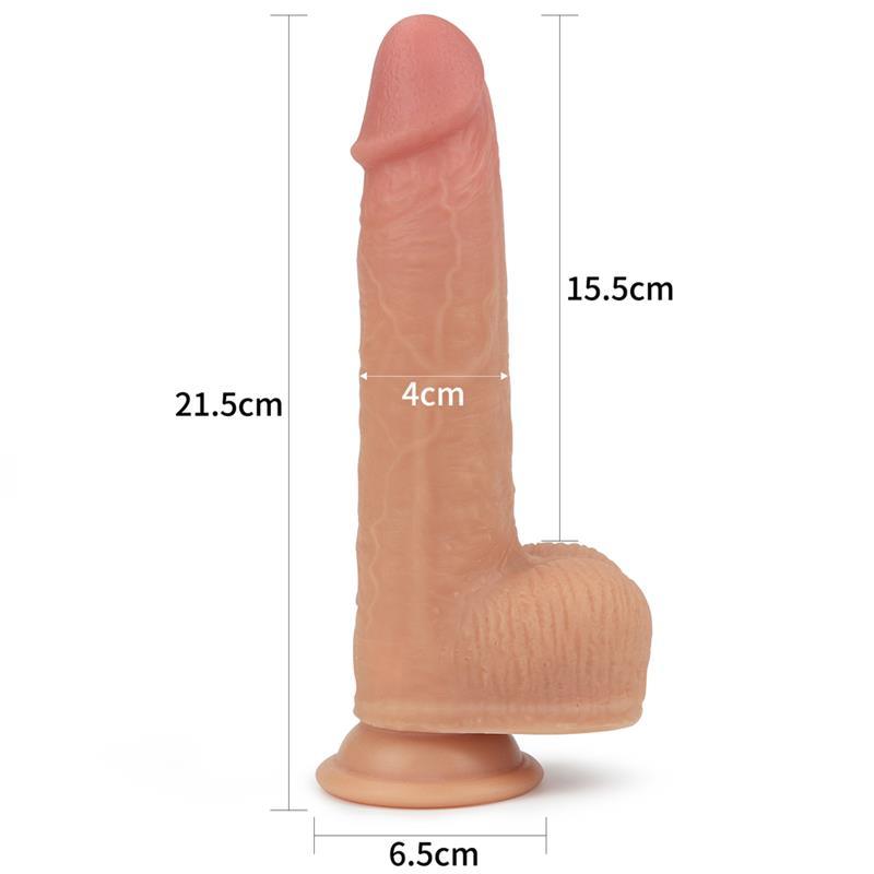 Dildo con Vibración y Rotación NATURE COCK ANTHONY NATURAL LOVETOY