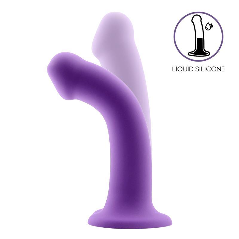 Dildo de Silicona Líquida Hiper Flexible Talla M 18 CM ACTION BOUNCY