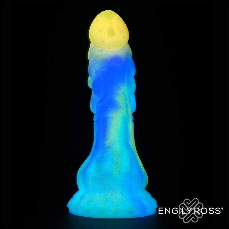 Dildo Dragón Brilla En La Oscuridad BY ENGILY ROSS 18 CM