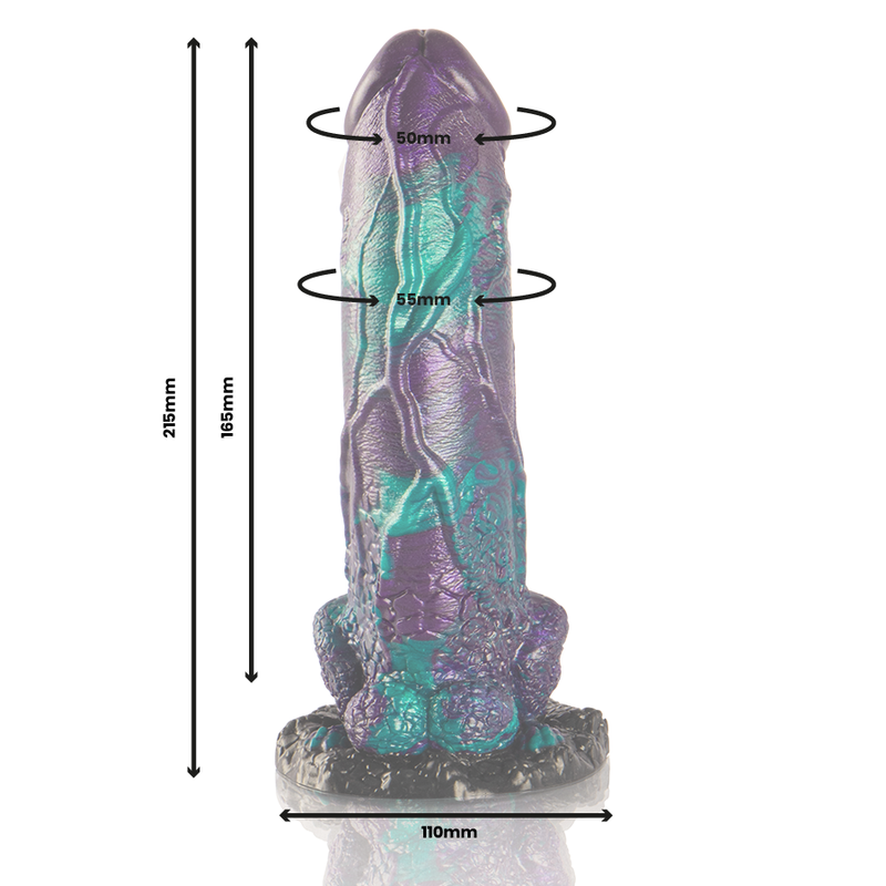 EPIC Basilisk | Dildo Grande de Silicona Escamoso