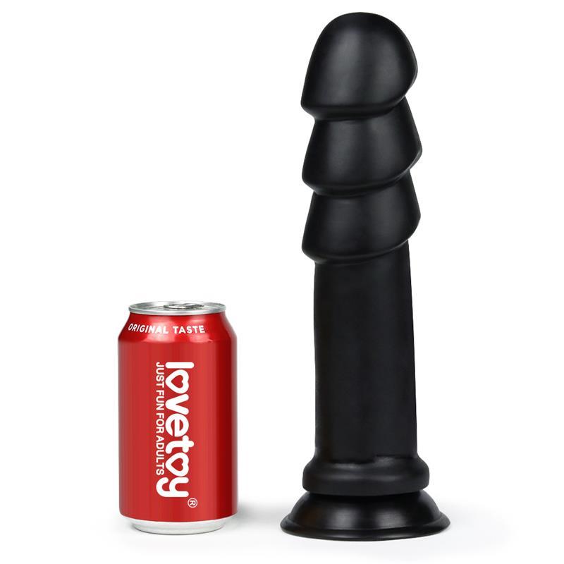 Dildo King Sized Anal R RIPPLES 28 cm NEGRO LOVETOY - Quarto Secret