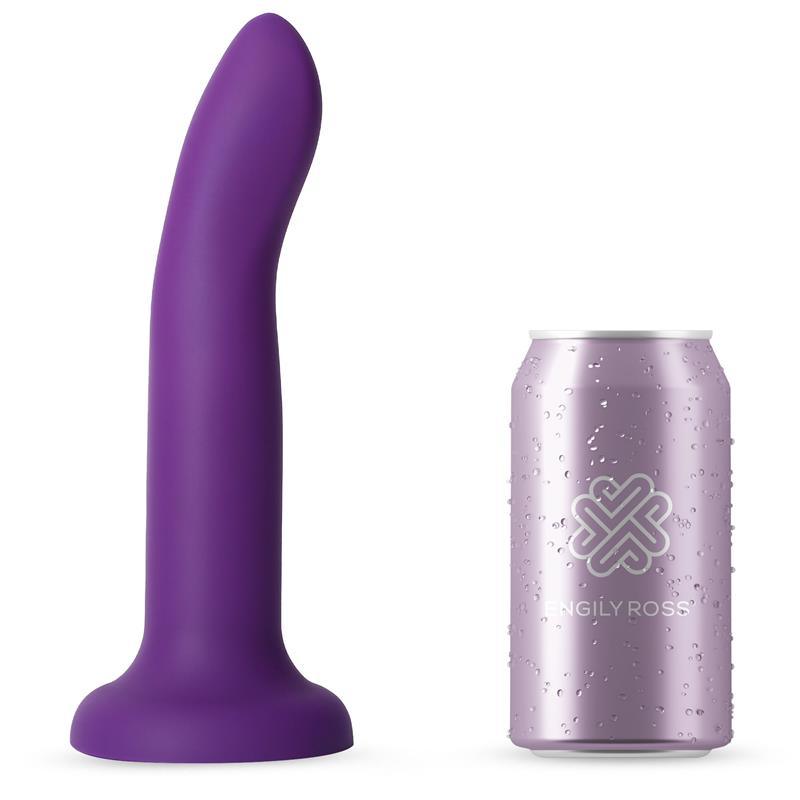 Dildo Que Cambia Color Púrpura o Rosa BY ENGILY ROSS TALLA L 21 CM