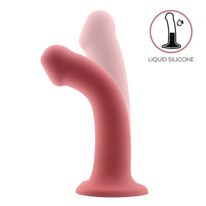 Dildo Silicona Líquida Hiper Flexible BURGUNDY ACTION BOUNCY