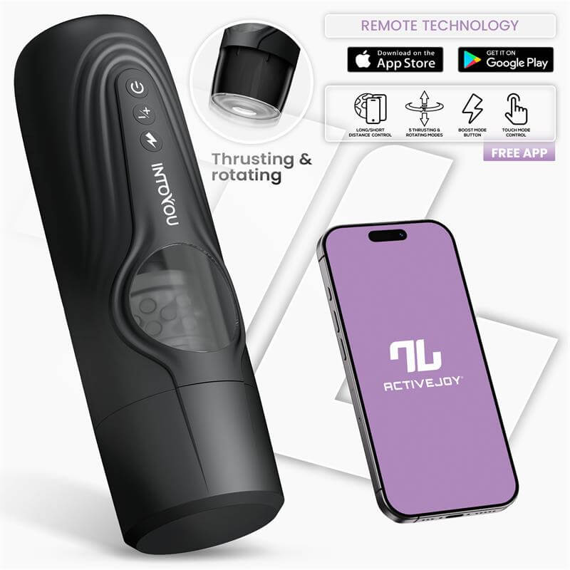 Masturbador masculino inteligente EGOR con empuje, rotación y app
