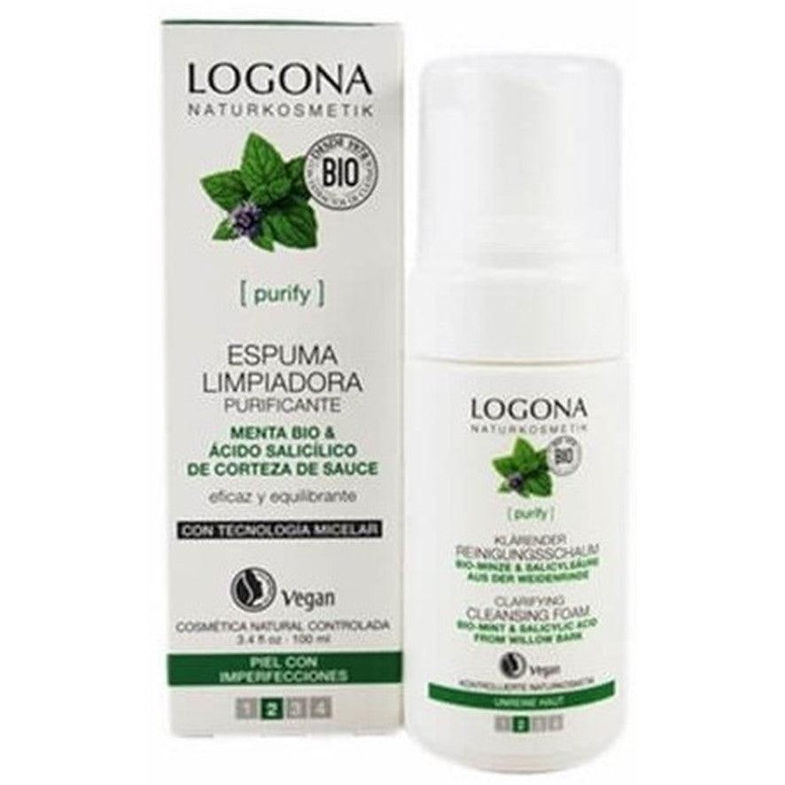 Espuma Limpiadora Purificante Menta Bio Vegan 100ml Logona