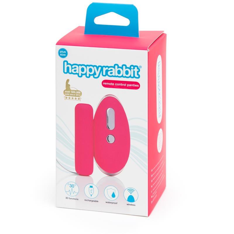 Estimulador Braguita Grande Control Remoto ROSA HAPPY RABBIT