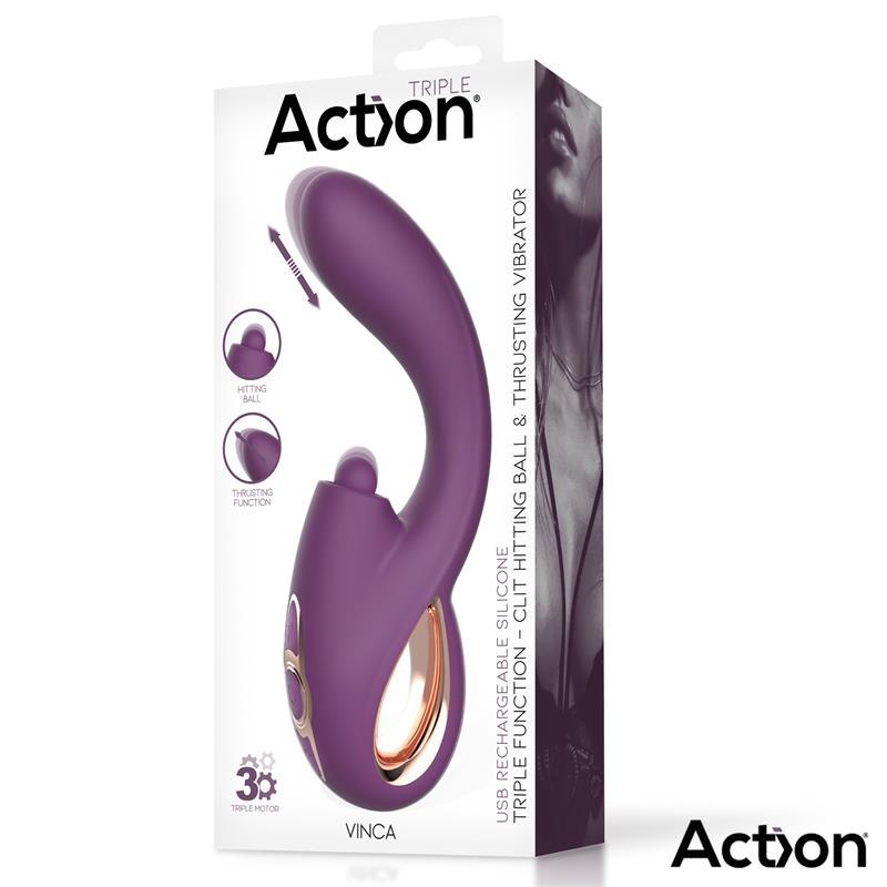 Estimulador Con Movimiento Thursting y Vibración ACTION VINCA SOFT HITTING BALL