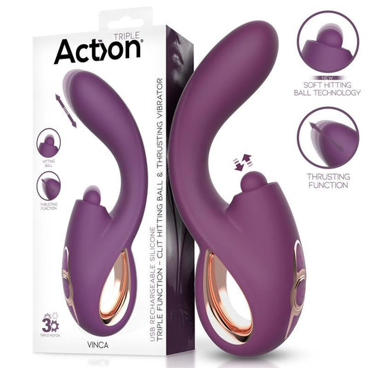 Estimulador Con Movimiento Thursting y Vibración ACTION VINCA SOFT HITTING BALL