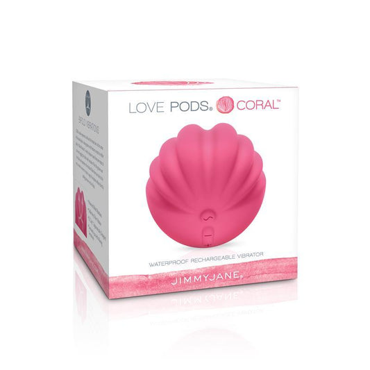 Estimulador De Clítoris Impermeable Coral JIMMYJANE LOVE PODS