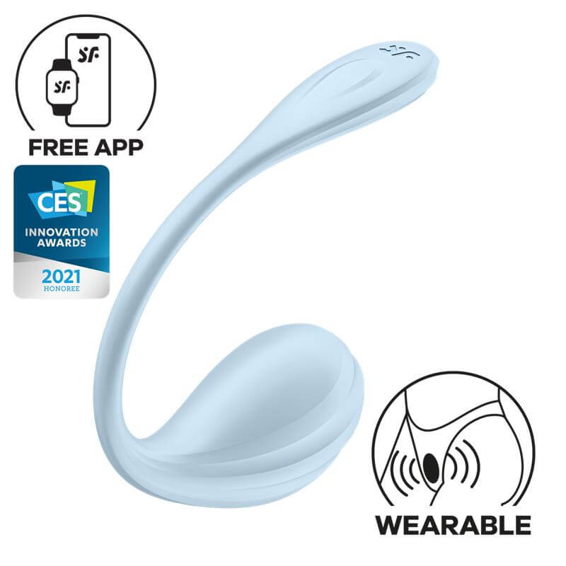 Estimulador Del Punto G Celeste Con APP Gratis SATISFYER - SMOOTH PETAL