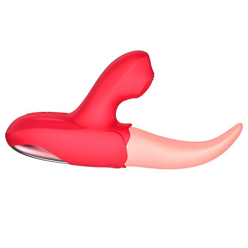 Estimulador Doble Con Lengua y Pulsación INTOYOU
