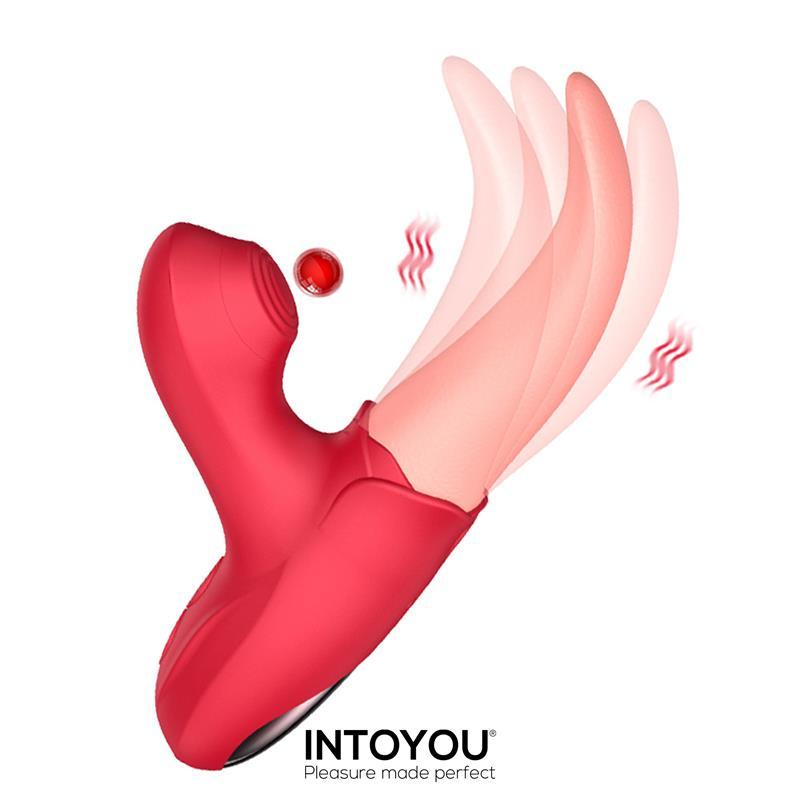 Estimulador Doble Con Lengua y Pulsación INTOYOU