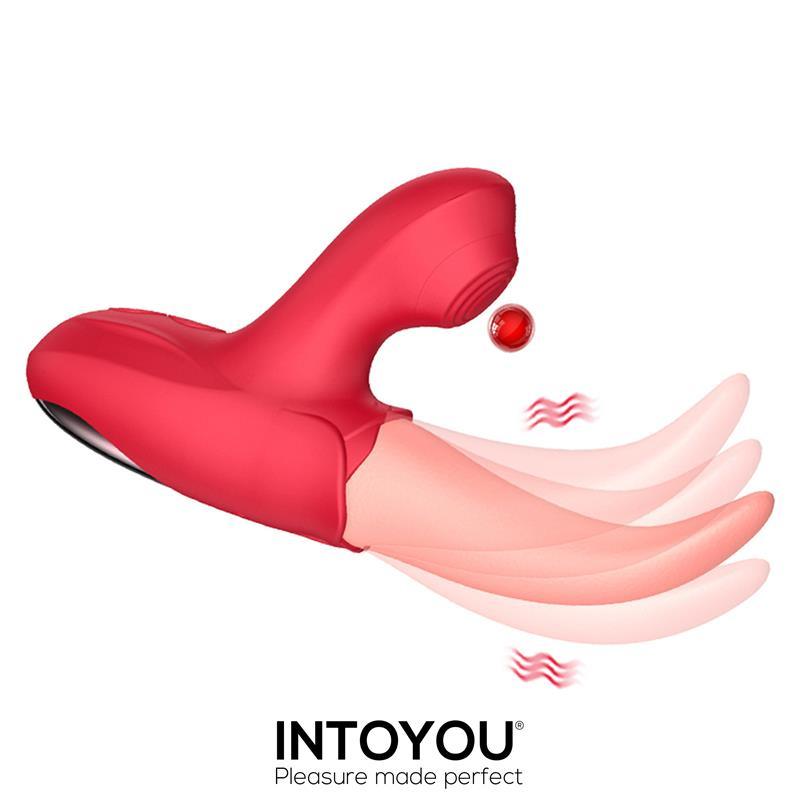 Estimulador Doble Con Lengua y Pulsación INTOYOU