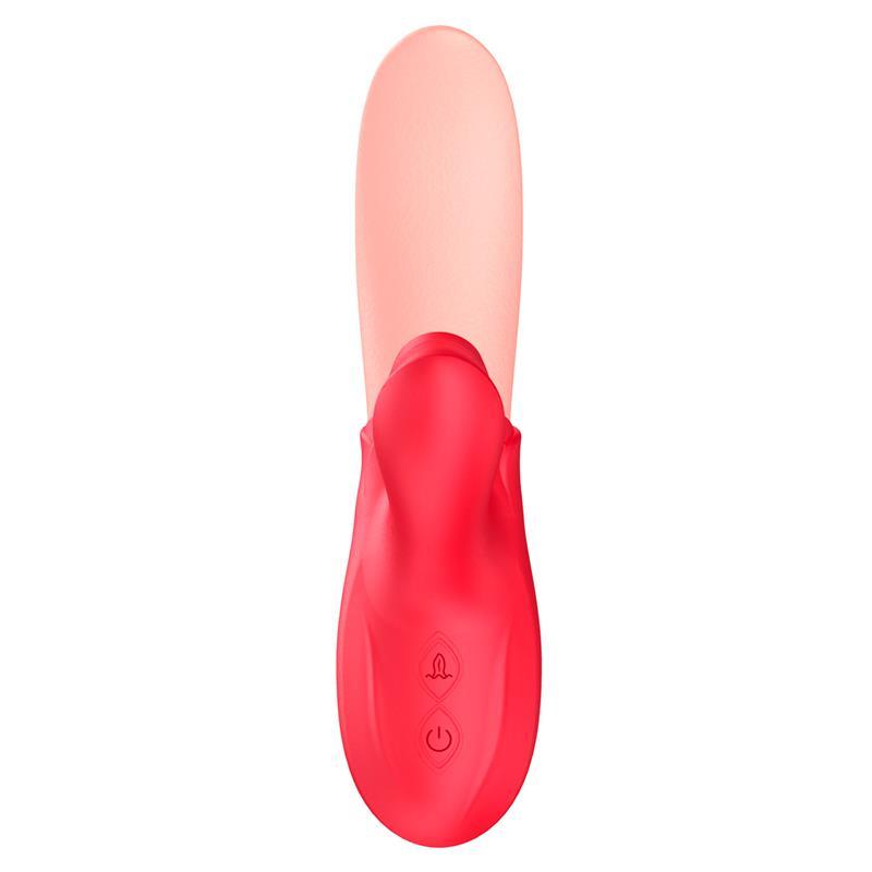 Estimulador Doble Con Lengua y Pulsación INTOYOU
