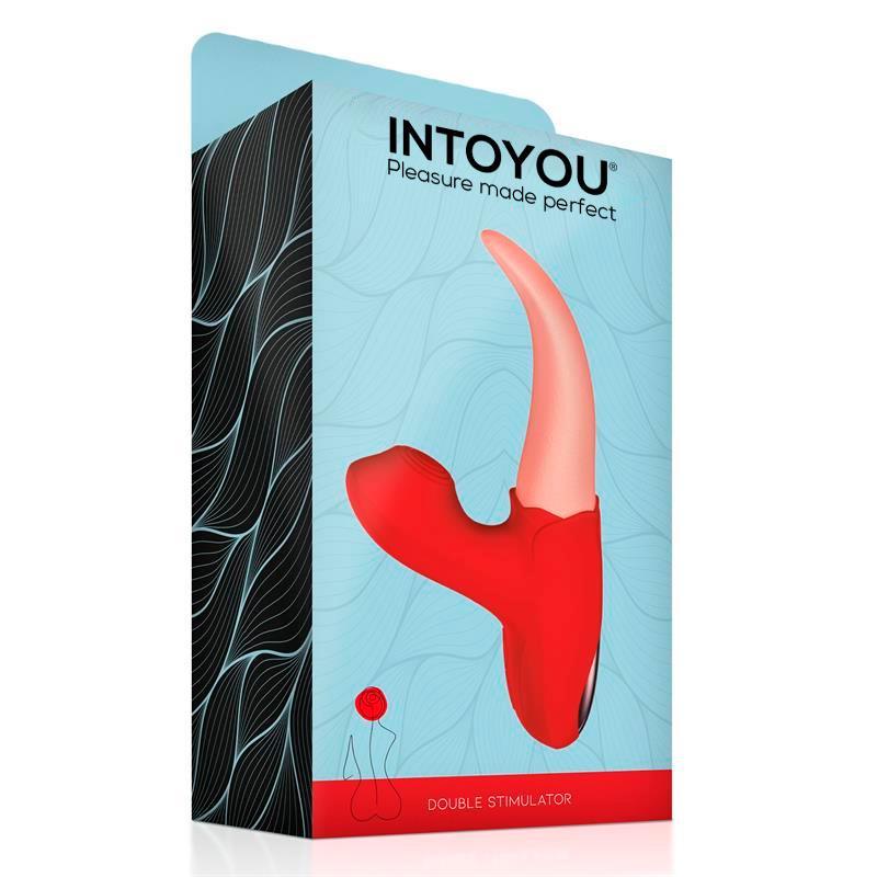 Estimulador Doble Con Lengua y Pulsación INTOYOU